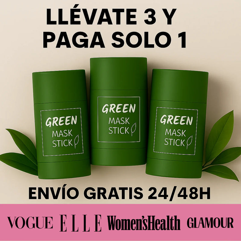 OFERTA 3x1 Mascarilla Té Verde